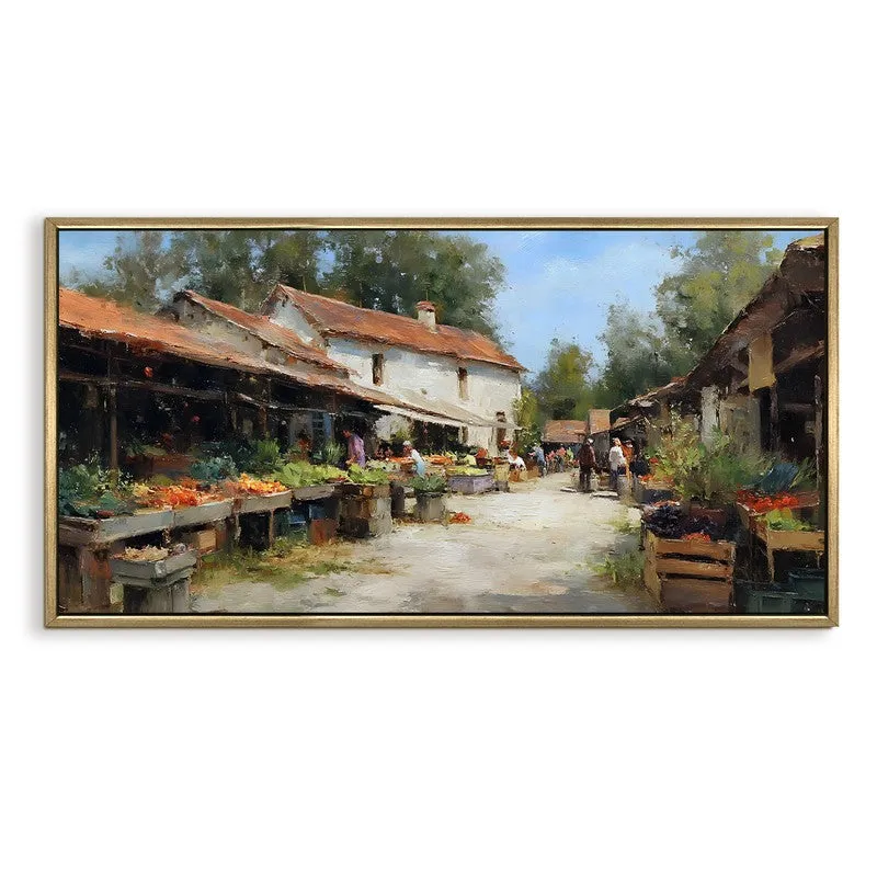 European Rustic Veggie Stall Wall Art media 4