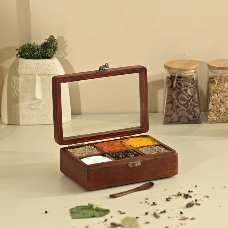 NauRasa I Wood Masala Box media 1
