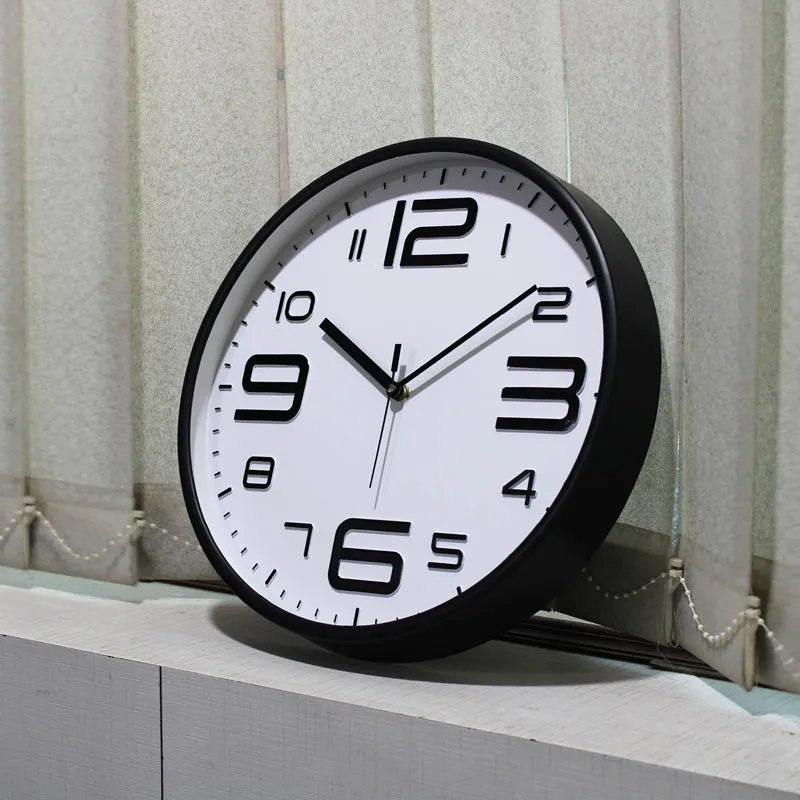 Cadence Analog Wall Clock - Black, White media 4