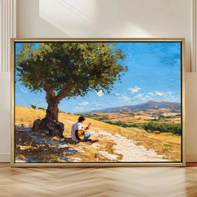 Valley Serenade Canvas Wall Painting With Frame media 4
