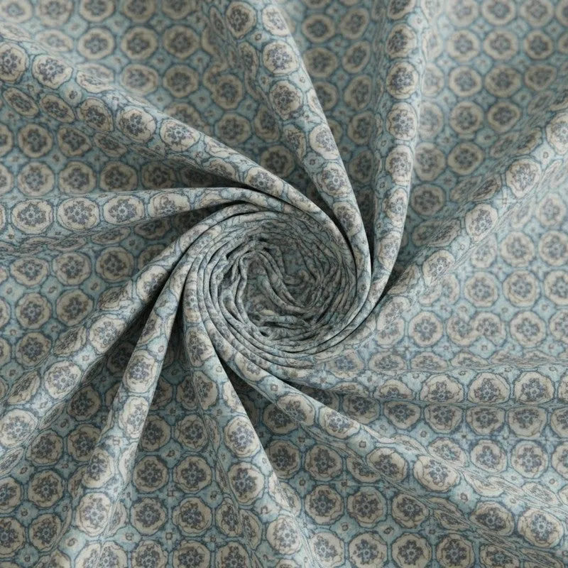 Aavni Cotton Bedsheet (Light Blue) - 180 TC media 5