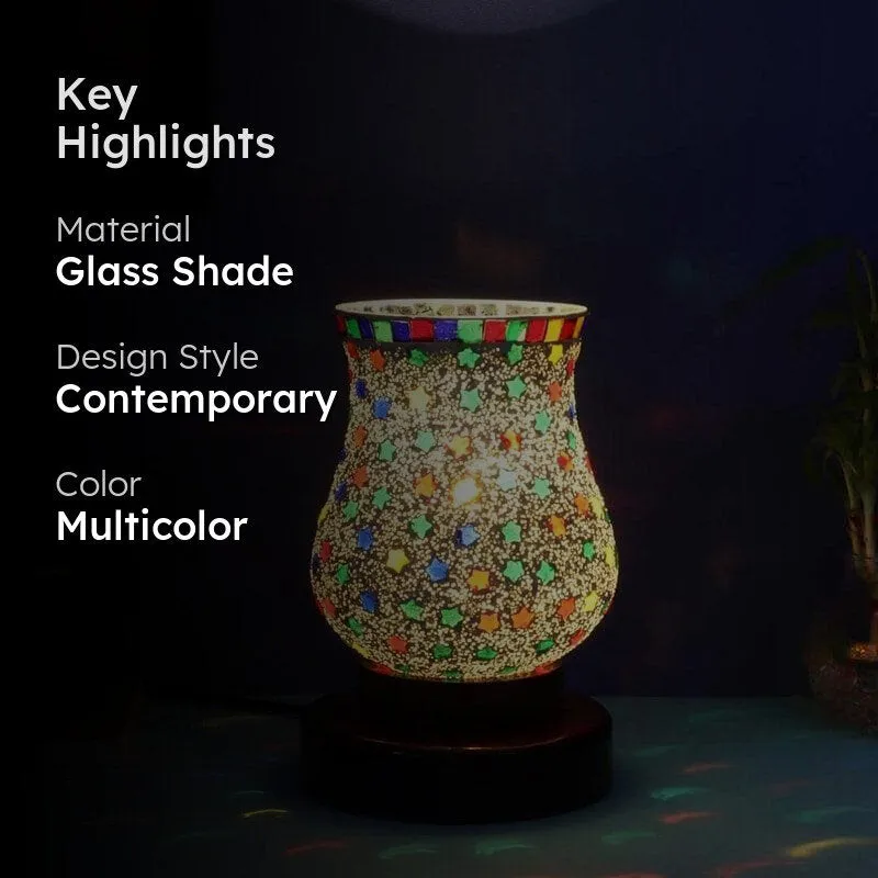 All Stars Mosaic Glass Table Lamp - Multicolor media 2