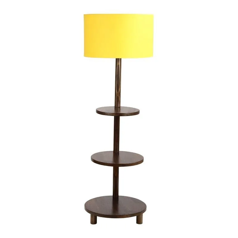 Citrine Runa Floor Lamp With Shelf media 4