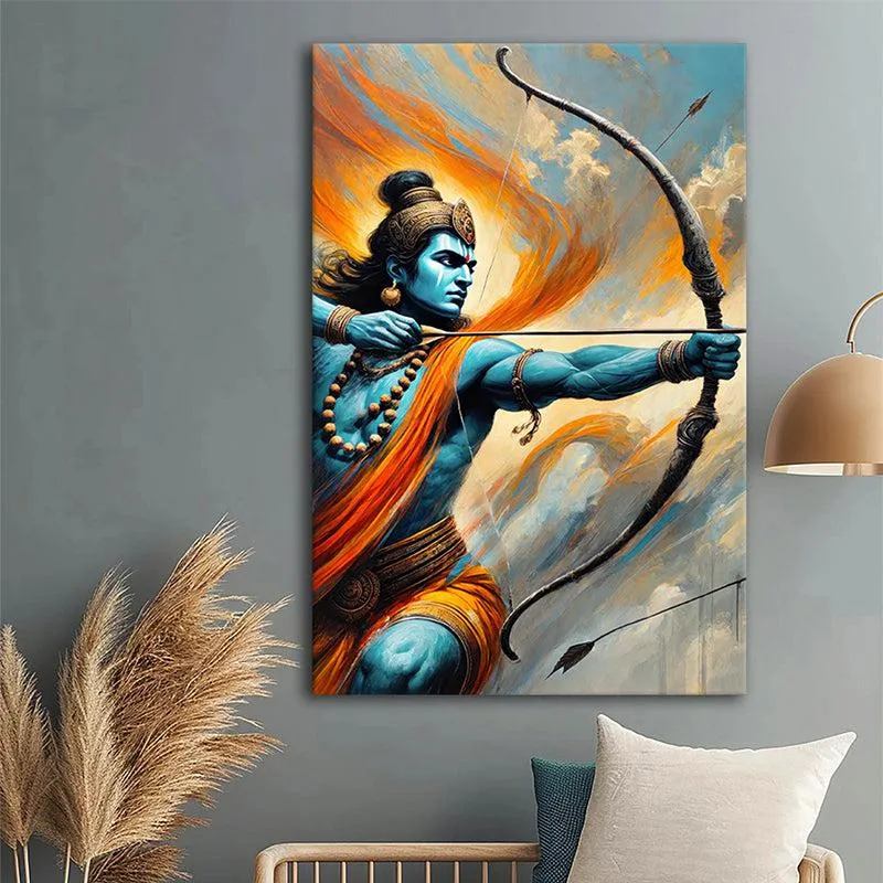 The Divine Archer Wall Painting media 4