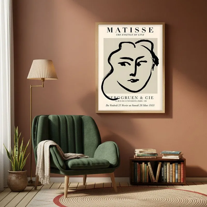 Poetry of Reduction Canvas Wall Painting With Brown Frame media 1