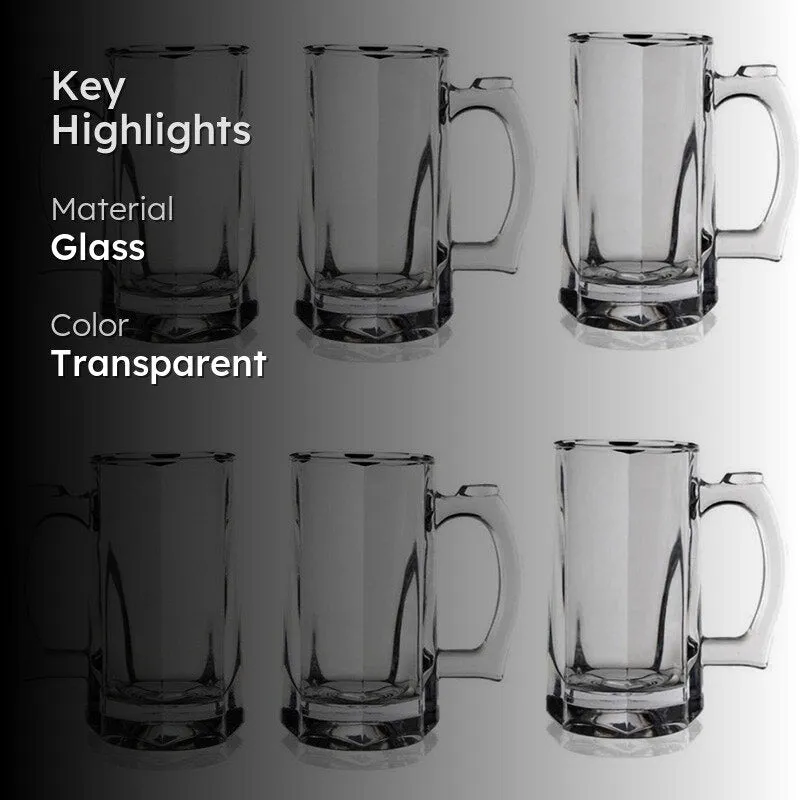 Erva Beer Mug (400 ML) - Set Of Six media 2