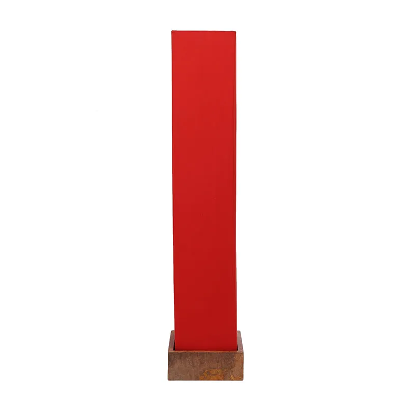 Aamiya Wooden Tower Floor Lamp - Red media 4