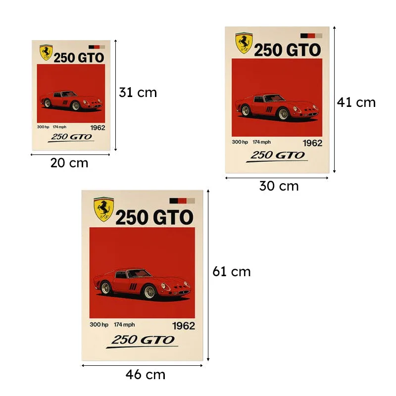 Ferrari 250 GTO Wall Poster media 9