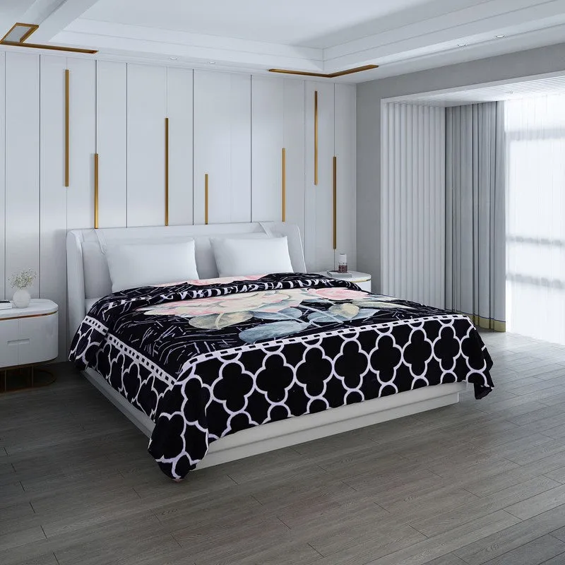 Monte Carlo Midnight Mosaic Blanket - 1000 GSM media 1