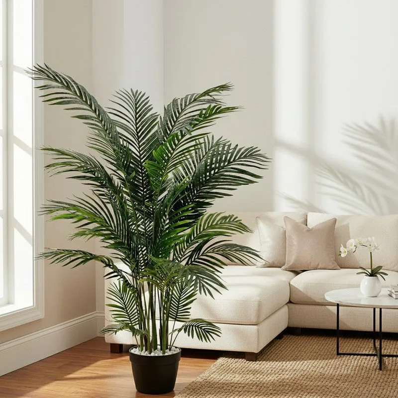 Palmora Artificial Areca Palm Plant With Pot - 5.9 ft media 3