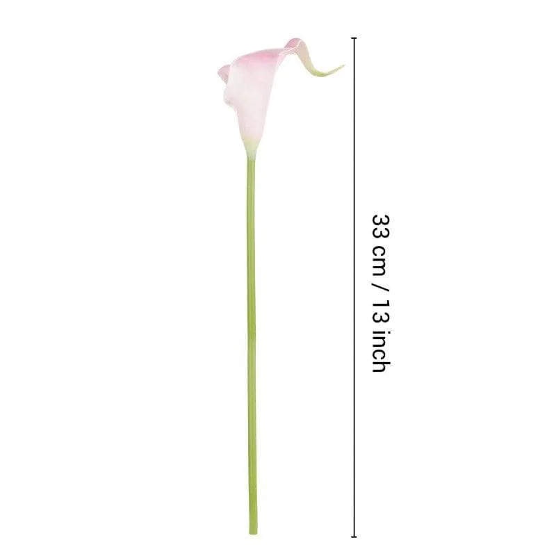 Modern Minimalistic Vase With 10 Pieces Calla Lily Bunch media 6