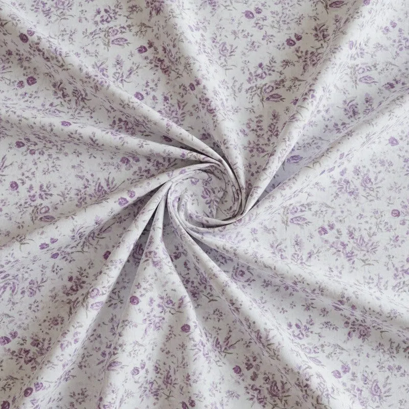 Peila Floral Cotton Bedsheet (Lavender) - 180 TC media 5