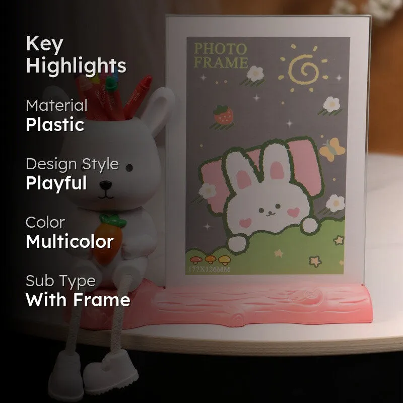 Bunny Bloom Rabbit Photo Frame media 2