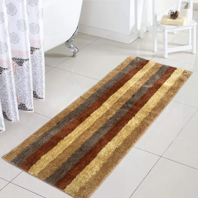 Jericho Luxe Micro Fiber Runner Rug - Cinnamon Brown media 3