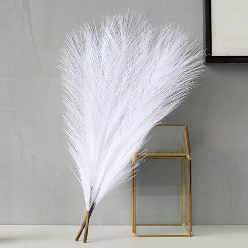 Faux Pampas Grass Sticks (45.7 cms) - White media 4