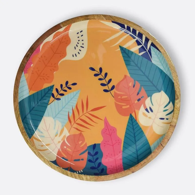 Linda Nature Round Wood Platter media 4