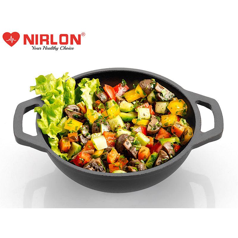 Nirlon Nirlon Cast Iron Kadhai - 2500 mL media 3