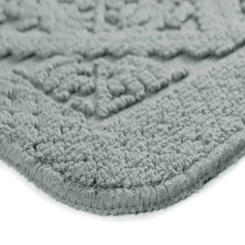 GentleStep Cotton Bath Mats (Grey) - Set of Two media 6