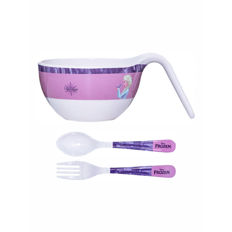 Servewell Elsa Wonder Kids Bowl With Spoons - 650 ML media 3