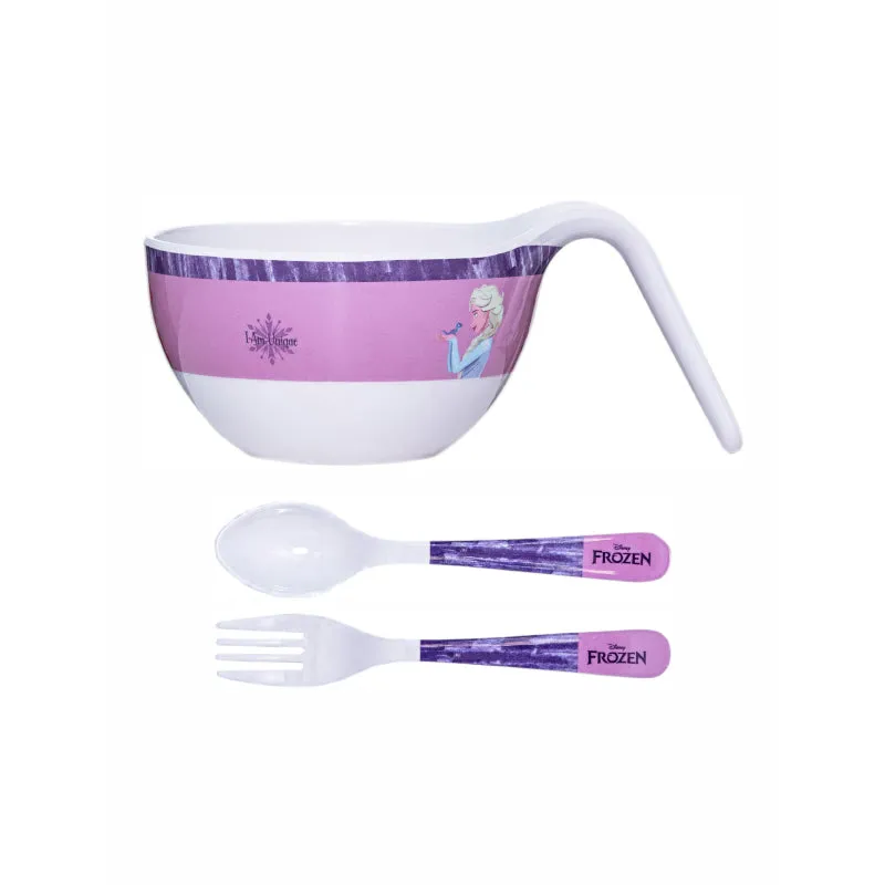 Servewell Elsa Wonder Kids Bowl With Spoons - 650 ML media 3