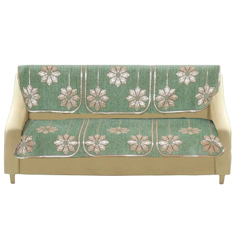 Mitha Floral Sofa Cover (Green) media 5