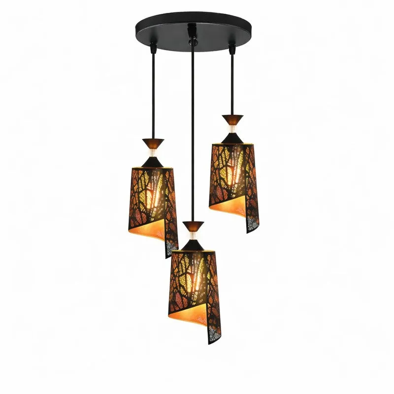 Ornate Glow Metal Cluster Ceiling Lamp media 6