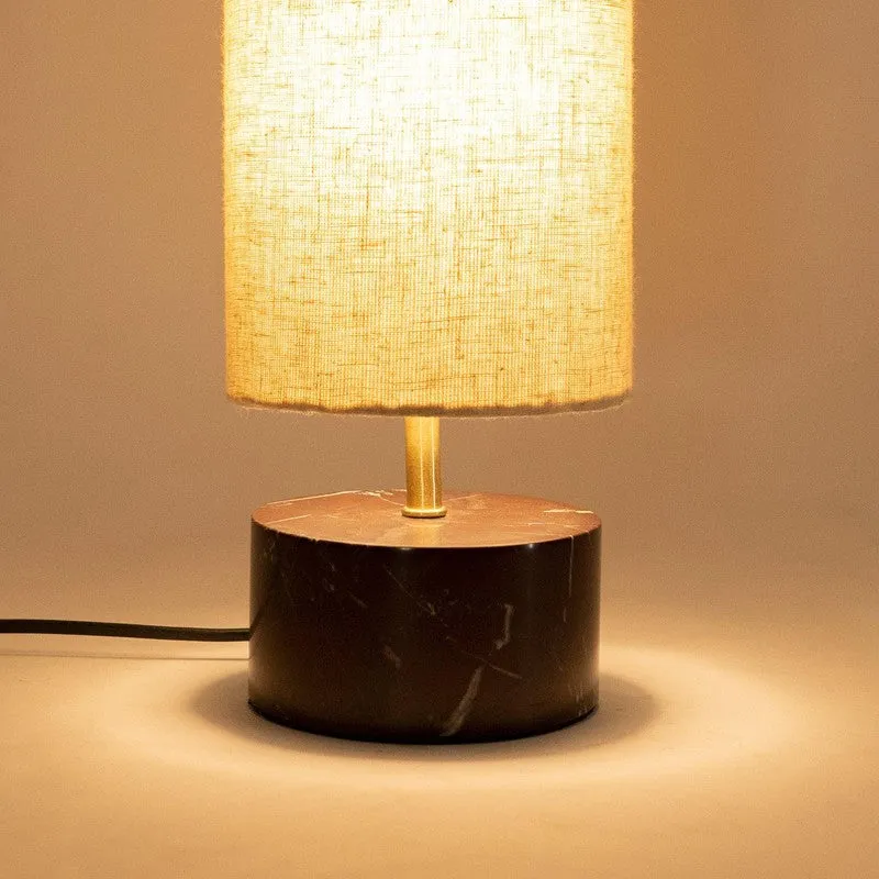 Orange Tree Kai MarbleTable Lamp - Brown,White media 4