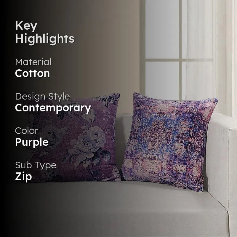 Swayam Lilac Bliss Cushion Cover - Set Of Two media 2