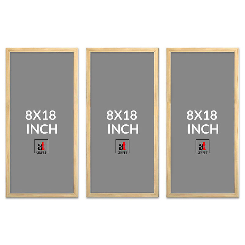 Blues Of Lotus Wooden Framed Wall Art - Set Of Three media 9