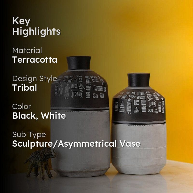 Misa Terracotta Vase - Set Of Two media 2