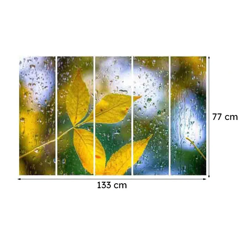 Raindrops Wall Art - Five Piece Set media 9