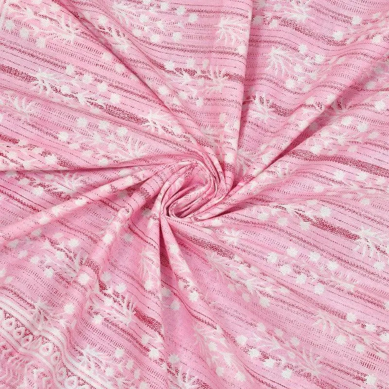 Tulia Cotton Bedsheet (Pink) -144 TC media 5