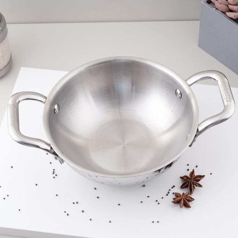 Mizutaki Stainless Steel Kadhai 1400 mL / 8 Inches media 3