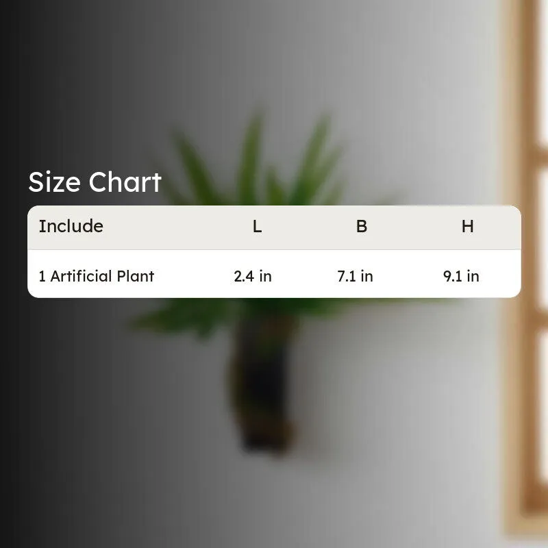 LumoLeaf Wall Mount Artificial Plants - 0.8 Feet media 8