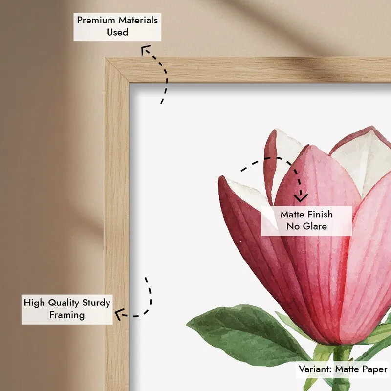 Padma Palette Archival Paper Wall Art - Natural Brown Frame media 6