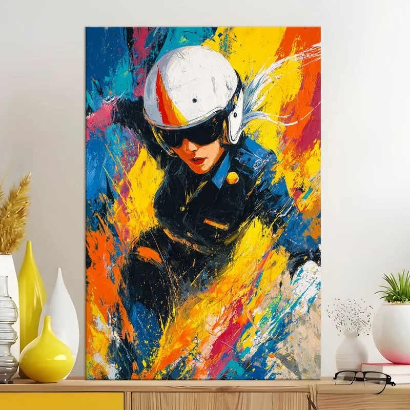 Velocity Burst Rider Canvas Wall Art media 5