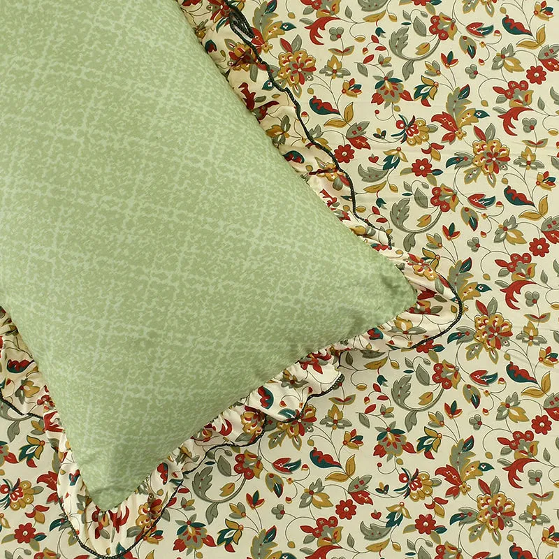 Flixe Floral Microfiber Microfiber Bedsheet - 150 GSM media 4