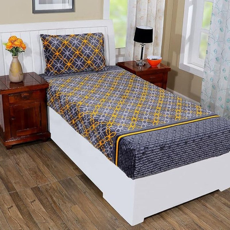 PureAura Cotton Flannel Bedsheet - 150 GSM media 3
