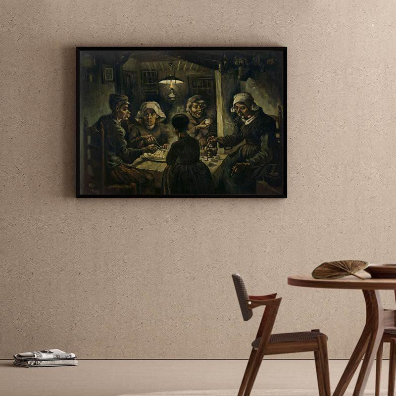 The Potato Eaters By Vincent Van Gogh - Black Frame