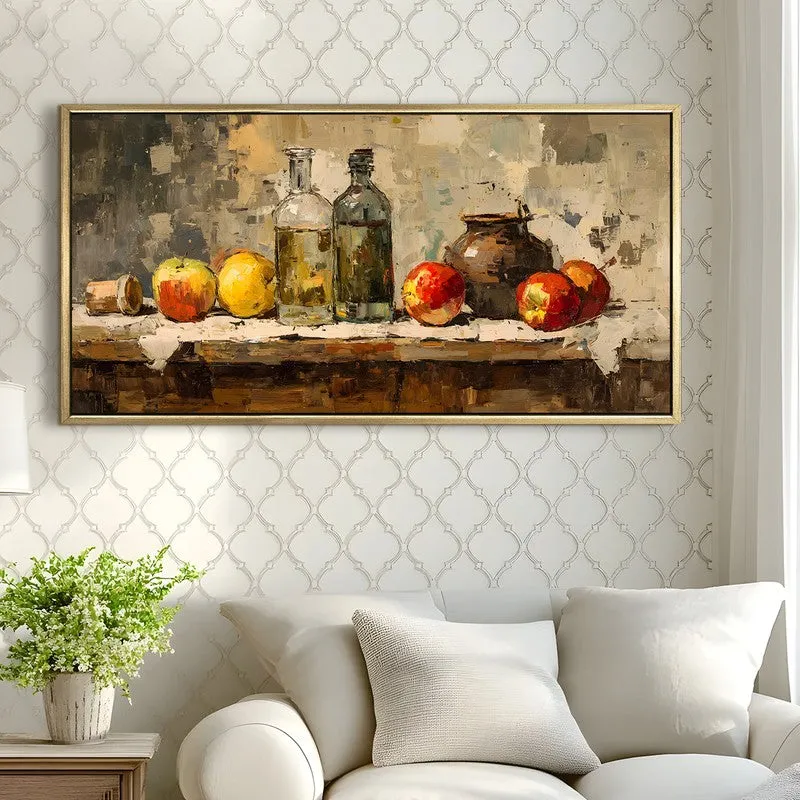 Orchard Table Canvas Wall Painting With Frame media 4