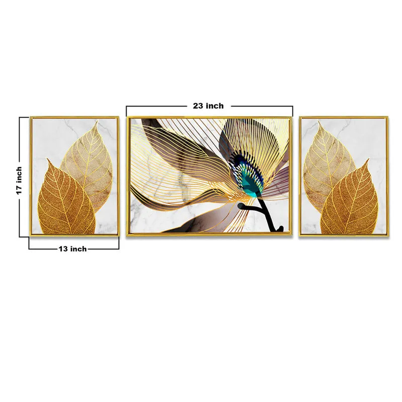 Kellia Golden Wall Art - Set Of Three media 6