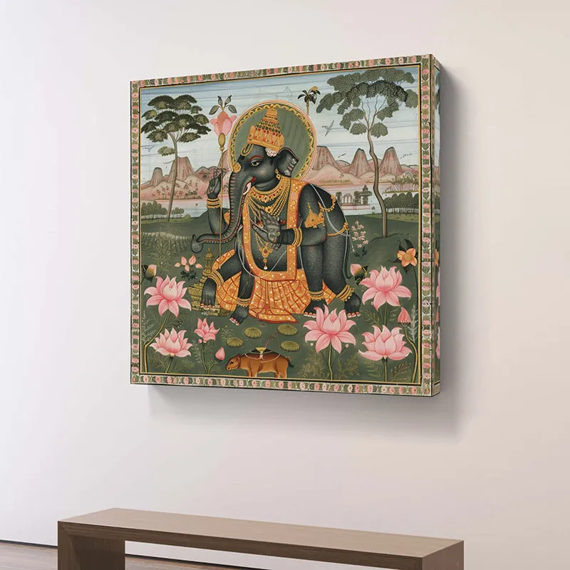 Divinity & Blooms Wall Painting media 4