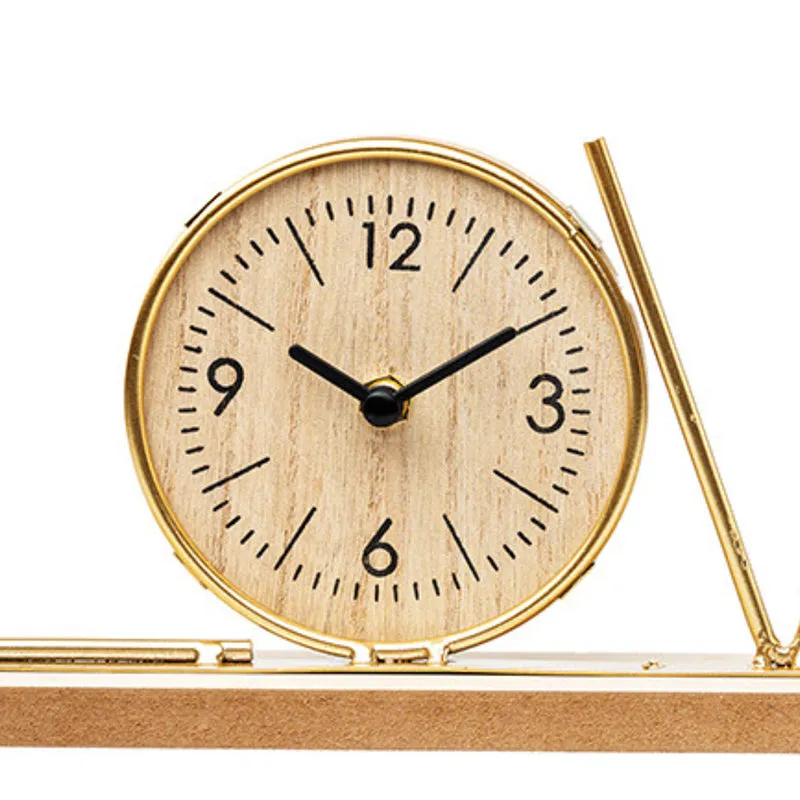 Typo Love Table Clock - Gold media 6
