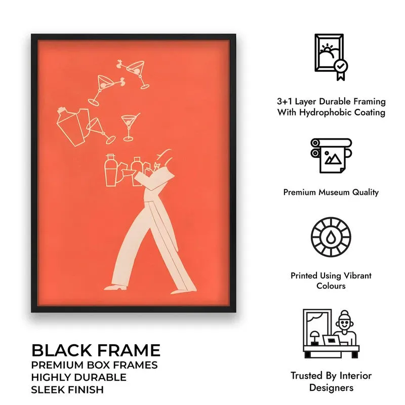 Tonic Juggler Archival Canvas Wall Art - Black media 9