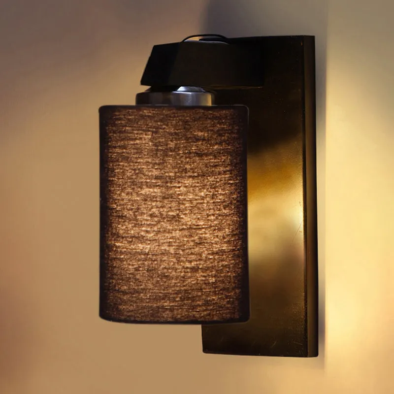 Eyrie Wooden Wall Lamp - Black media 5
