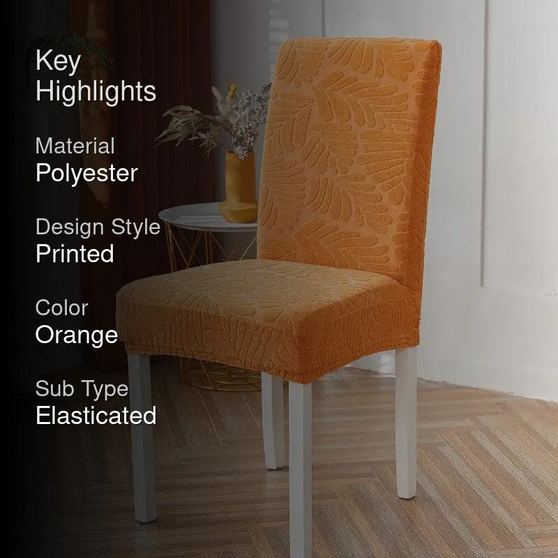 Orange Foliage Chair Cover media 2