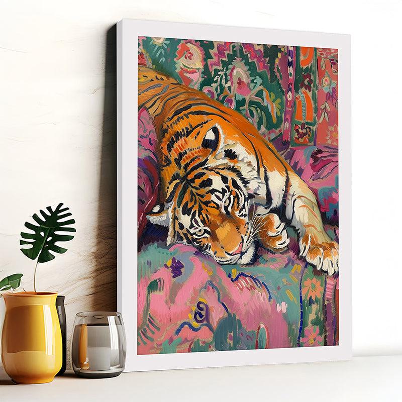 Cosmic Tiger Canvas Wall Art