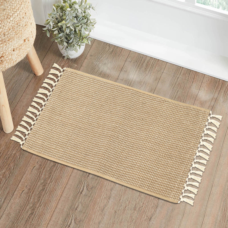 EcoStep Anti-Slip Jute Door Mats with Fringe media 3