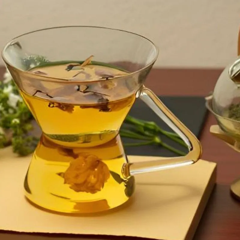 Thalora Borosilicate Glass Tea Cup (150 mL Each) - Set Of Four media 3