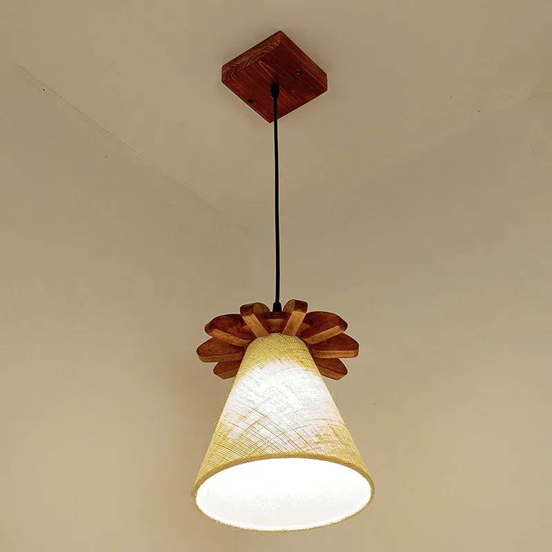 Levite Single Wooden Ceiling Lamp media 4